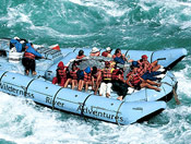 Whitewater rafting the Colorado River in Grand Canyon National Park AZ.