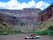 Rafting adventures on the Colorado River in Grand Canyon National Park AZ.